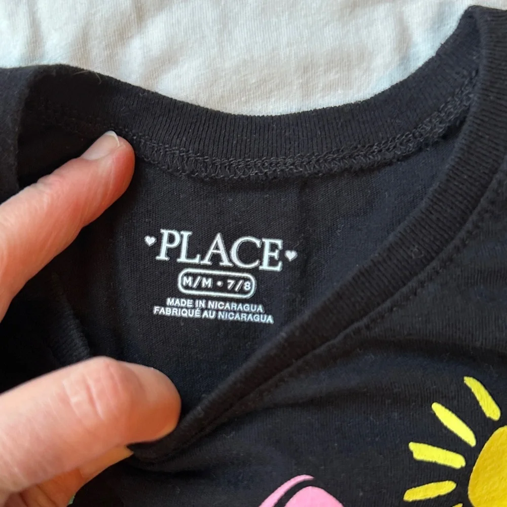 4 - Children’s Place Vibrant Graphic Tees - Pink, White, Blue, Black